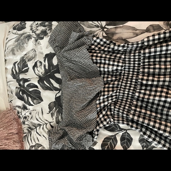 *new* Rachel Roy gingham off shoulder hi/low dress SZ: XL - Picture 4 of 4